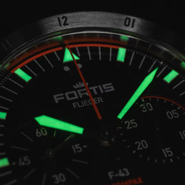 FORTIS Flieger F-43 Bicompax - Petrol - The Independent CollectiveFORTIS Flieger F-43 Bicompax - Petrol