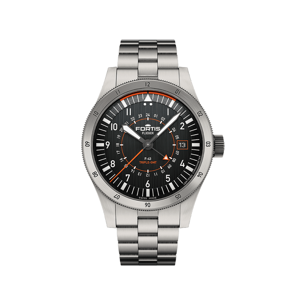 FORTIS Flieger F-43 Triple GMT - Original - The Independent CollectiveFORTIS Flieger F-43 Triple GMT - Original