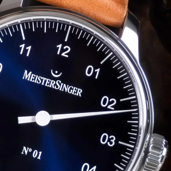 MeisterSinger : Nº1 43mm Sunburst Blue - The Independent CollectiveMeisterSinger : Nº1 43mm Sunburst Blue