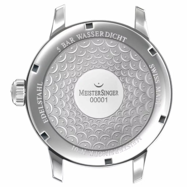 MeisterSinger : Nº1 43mm White with Gold - The Independent CollectiveMeisterSinger : Nº1 43mm White with Gold