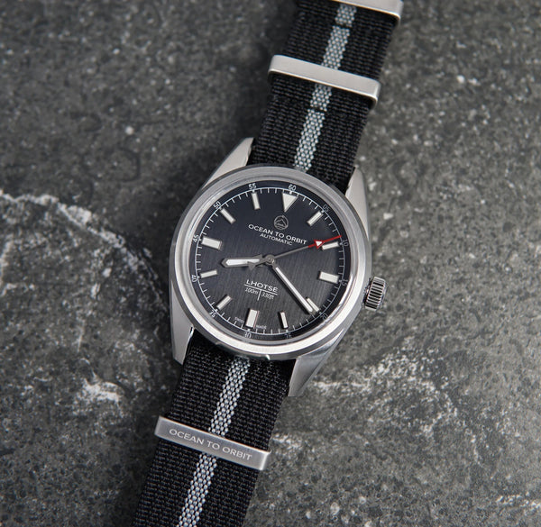 OCEAN TO ORBIT LHOTSE - CLASSIC STEEL ADVENTURE STRAP - The Independent CollectiveOCEAN TO ORBIT LHOTSE - CLASSIC STEEL ADVENTURE STRAP