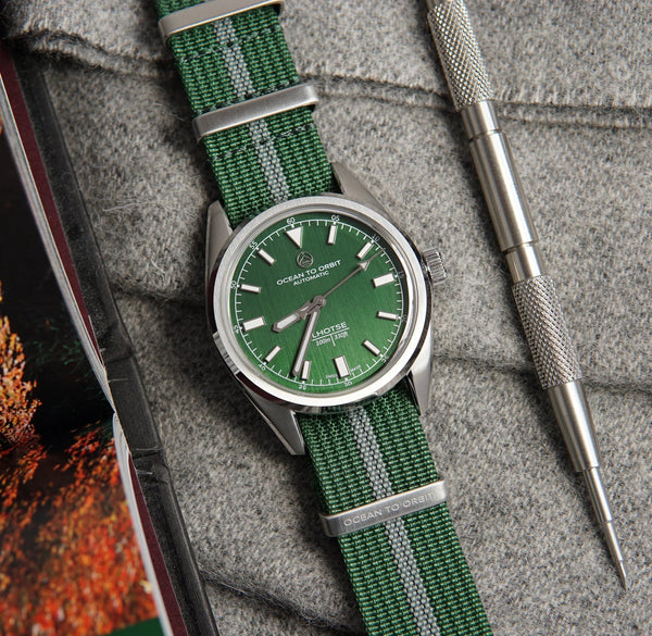 OCEAN TO ORBIT LHOTSE - MISSION GREEN ADVENTURE STRAP - The Independent CollectiveOCEAN TO ORBIT LHOTSE - MISSION GREEN ADVENTURE STRAP