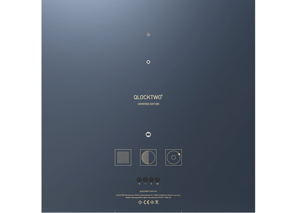 Qlocktwo Earth 45 Midnight - Display Model - The Independent CollectiveQlocktwo Earth 45 Midnight - The Independent Collective