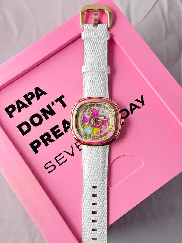 SEVENFRIDAY C2/01 Papa Don't Preach Golden Flower - Strap - The Independent CollectiveSEVENFRIDAY C2/01 Papa Don't Preach Golden Flower - Strap