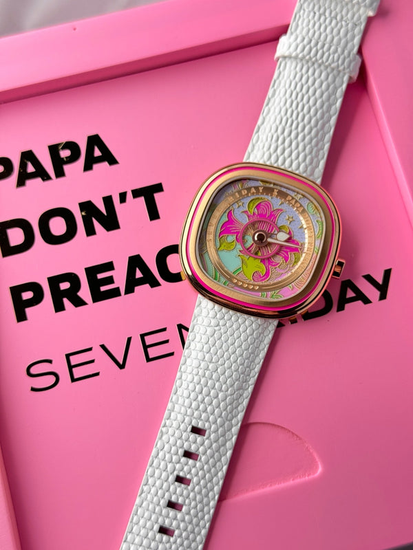 SEVENFRIDAY C2/01 Papa Don't Preach Golden Flower - Strap - The Independent CollectiveSEVENFRIDAY C2/01 Papa Don't Preach Golden Flower - Strap