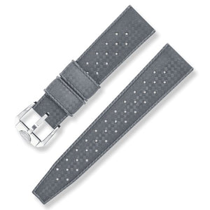 SQUALE STRAP - Grey Homage Tropic Rubber Strap 20mm - The Independent CollectiveSQUALE STRAP - Grey Homage Tropic Rubber Strap 20mm