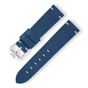 SQUALE STRAP - Navy Blue Leather Strap 20mm - The Independent CollectiveSQUALE STRAP - Navy Blue Leather Strap 20mm