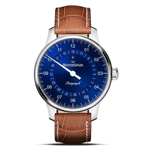 MeisterSinger: Perigraph 38mm Sunburst Blue - The Independent Collective