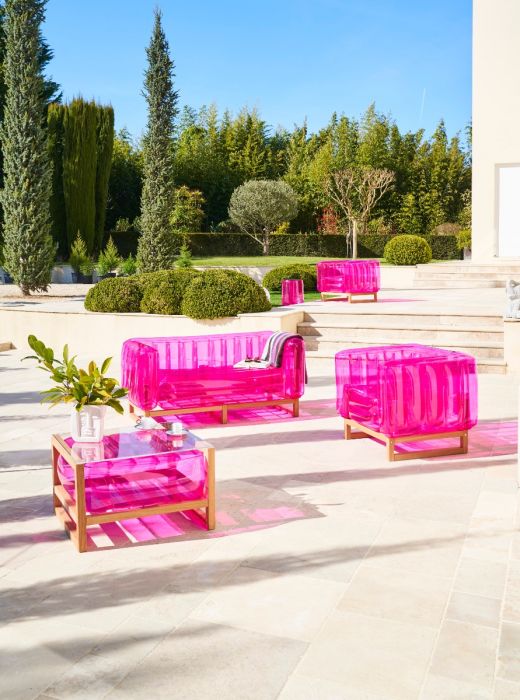 Yomi Armchair Pink Crystal - The Independent Collective